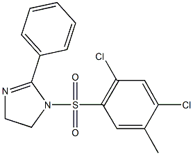 1-[(2,4-dichloro-5-methylphenyl)sulfonyl]-2-phenyl-4,5-dihydro-1H-imidazole 구조식 이미지