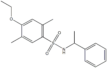 4-ethoxy-2,5-dimethyl-N-(1-phenylethyl)benzenesulfonamide Structure