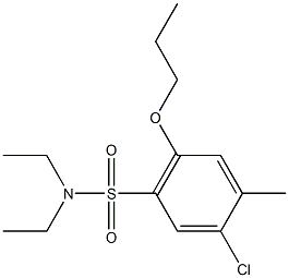 5-chloro-N,N-diethyl-4-methyl-2-propoxybenzenesulfonamide 구조식 이미지