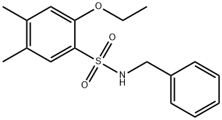 N-benzyl-2-ethoxy-4,5-dimethylbenzenesulfonamide Structure