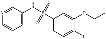 3-ethoxy-4-fluoro-N-(3-pyridinyl)benzenesulfonamide Structure