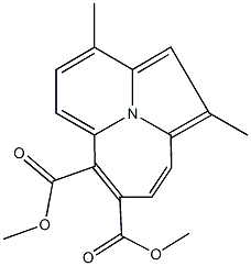 dimethyl 1,3-dimethylazepino[2,1,7-cd]indolizine-6,7-dicarboxylate 구조식 이미지