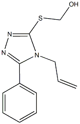 [(4-allyl-5-phenyl-4H-1,2,4-triazol-3-yl)sulfanyl]methanol Structure