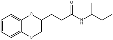 N-(sec-butyl)-3-(2,3-dihydro-1,4-benzodioxin-2-yl)propanamide Structure