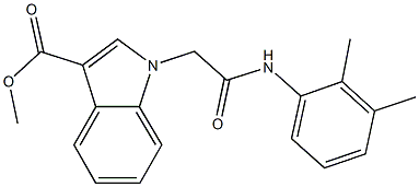methyl1-[2-(2,3-dimethylanilino)-2-oxoethyl]-1H-indole-3-carboxylate Structure