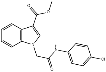 methyl1-[2-(4-chloroanilino)-2-oxoethyl]-1H-indole-3-carboxylate Structure