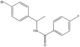 N-[1-(4-bromophenyl)ethyl]-4-fluorobenzamide Structure