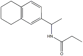 N-[1-(5,6,7,8-tetrahydro-2-naphthalenyl)ethyl]propanamide Structure