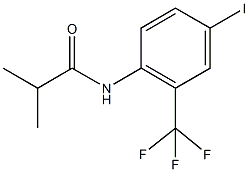 N-[4-iodo-2-(trifluoromethyl)phenyl]-2-methylpropanamide 구조식 이미지