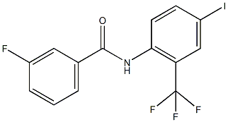 3-fluoro-N-[4-iodo-2-(trifluoromethyl)phenyl]benzamide Structure