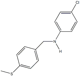 N-(4-chlorophenyl)-N-[4-(methylsulfanyl)benzyl]amine 구조식 이미지