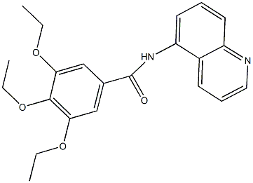 3,4,5-triethoxy-N-(5-quinolinyl)benzamide 구조식 이미지