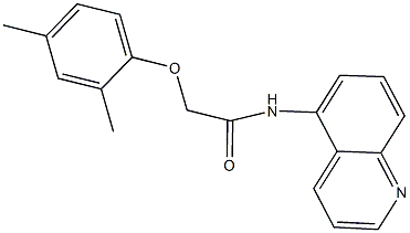 2-(2,4-dimethylphenoxy)-N-(5-quinolinyl)acetamide Structure