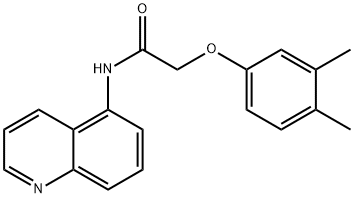 2-(3,4-dimethylphenoxy)-N-(5-quinolinyl)acetamide Structure