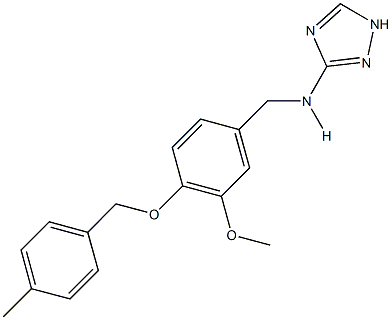 N-{3-methoxy-4-[(4-methylbenzyl)oxy]benzyl}-N-(1H-1,2,4-triazol-3-yl)amine 구조식 이미지