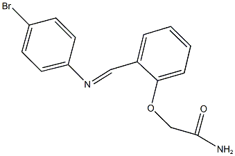 2-(2-{[(4-bromophenyl)imino]methyl}phenoxy)acetamide Structure