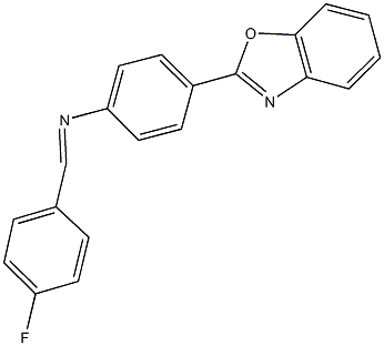 4-(1,3-benzoxazol-2-yl)-N-(4-fluorobenzylidene)aniline Structure