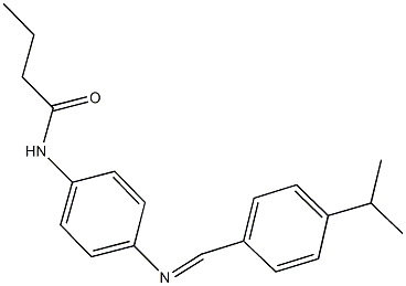 N-{4-[(4-isopropylbenzylidene)amino]phenyl}butanamide 구조식 이미지