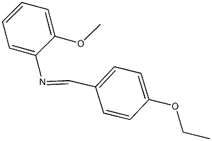 N-(4-ethoxybenzylidene)-N-(2-methoxyphenyl)amine Structure