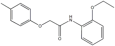 N-(2-ethoxyphenyl)-2-(4-methylphenoxy)acetamide 구조식 이미지