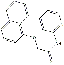 2-(1-naphthyloxy)-N-(2-pyridinyl)acetamide 구조식 이미지