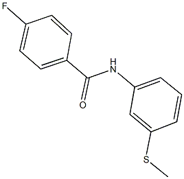 4-fluoro-N-[3-(methylsulfanyl)phenyl]benzamide Structure