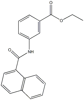 ethyl 3-(1-naphthoylamino)benzoate Structure