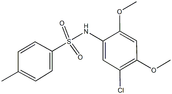 N-(5-chloro-2,4-dimethoxyphenyl)-4-methylbenzenesulfonamide 구조식 이미지