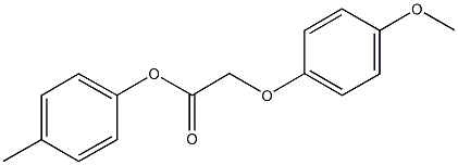 4-methylphenyl(4-methoxyphenoxy)acetate 구조식 이미지