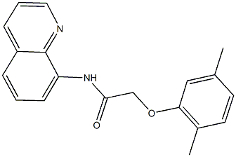 2-(2,5-dimethylphenoxy)-N-(8-quinolinyl)acetamide Structure