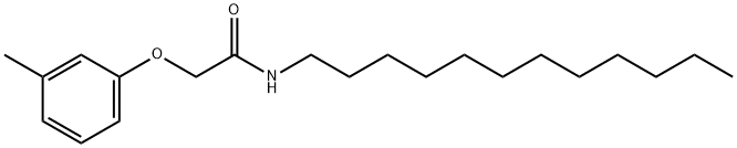 N-dodecyl-2-(3-methylphenoxy)acetamide Structure