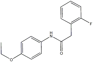 N-(4-ethoxyphenyl)-2-(2-fluorophenyl)acetamide 구조식 이미지