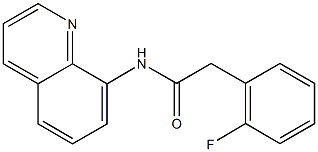 2-(2-fluorophenyl)-N-(8-quinolinyl)acetamide Structure