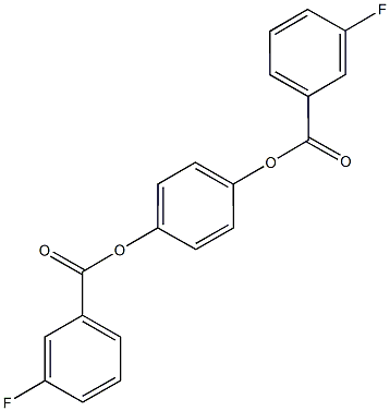 4-[(3-fluorobenzoyl)oxy]phenyl 3-fluorobenzoate 구조식 이미지