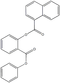 2-(phenoxycarbonyl)phenyl 1-naphthoate Structure