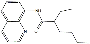 2-ethyl-N-(8-quinolinyl)hexanamide Structure