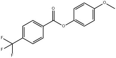 4-methoxyphenyl4-(trifluoromethyl)benzoate Structure