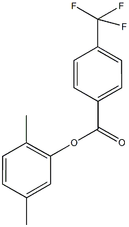 2,5-dimethylphenyl4-(trifluoromethyl)benzoate Structure