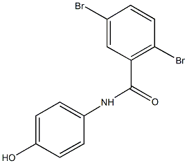 2,5-dibromo-N-(4-hydroxyphenyl)benzamide Structure