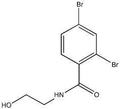 2,4-dibromo-N-(2-hydroxyethyl)benzamide 구조식 이미지