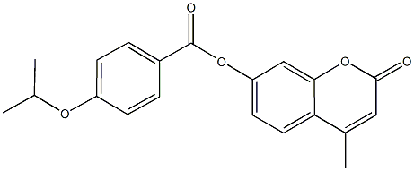 4-methyl-2-oxo-2H-chromen-7-yl 4-isopropoxybenzoate Structure