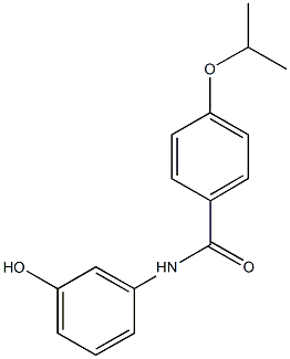 N-(3-hydroxyphenyl)-4-isopropoxybenzamide 구조식 이미지