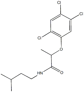 N-isopentyl-2-(2,4,5-trichlorophenoxy)propanamide Structure