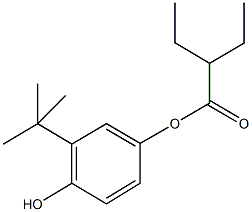 3-tert-butyl-4-hydroxyphenyl 2-ethylbutanoate Structure