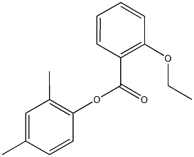 2,4-dimethylphenyl 2-ethoxybenzoate 구조식 이미지
