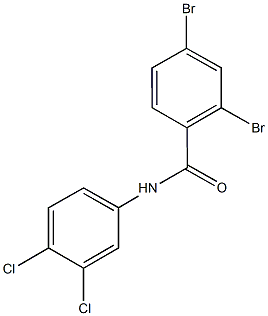 2,4-dibromo-N-(3,4-dichlorophenyl)benzamide 구조식 이미지