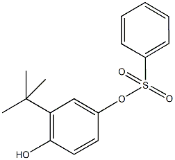 3-tert-butyl-4-hydroxyphenyl benzenesulfonate 구조식 이미지