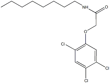 N-octyl-2-(2,4,5-trichlorophenoxy)acetamide 구조식 이미지