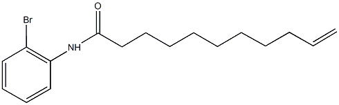 N-(2-bromophenyl)-10-undecenamide 구조식 이미지