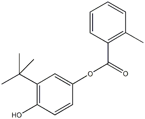 3-tert-butyl-4-hydroxyphenyl 2-methylbenzoate Structure